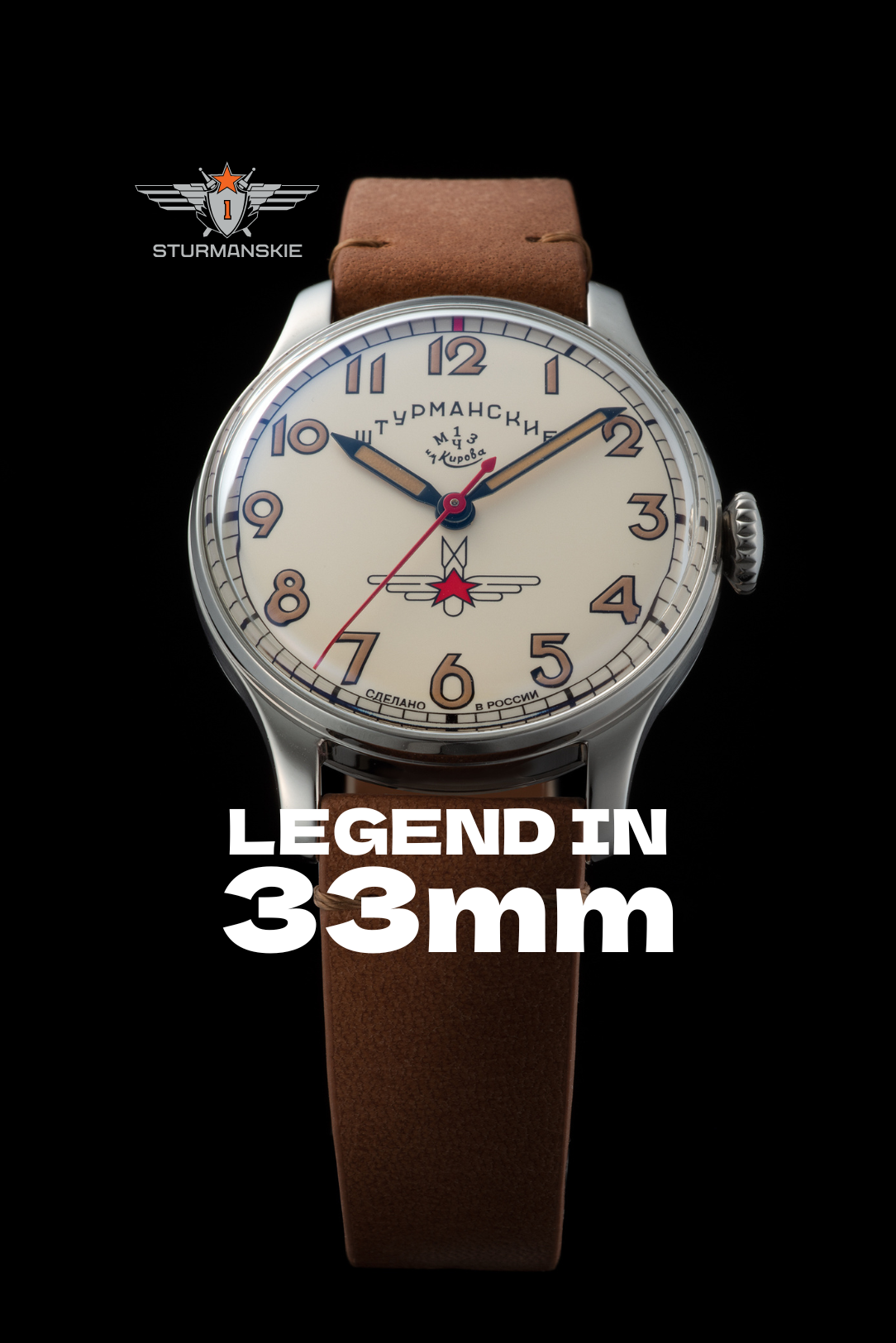 ガガーリンが着用した33㎜ケース 2609-3751470 – sturmanskie-jp